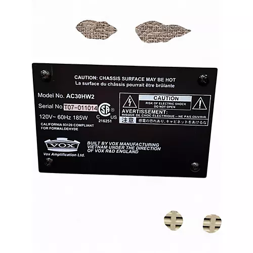 Used VOX AC30HW2X 2x12 30W Handwired Tube Guitar Combo Amp