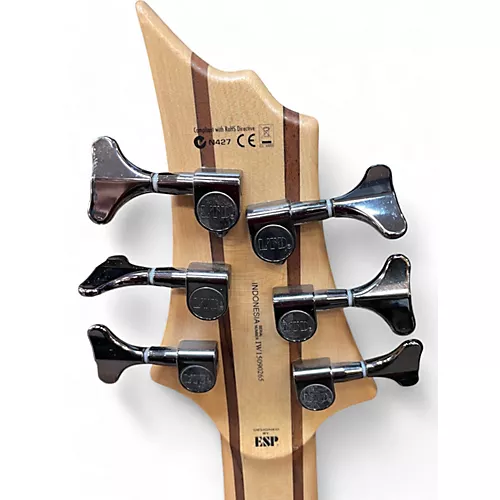 Used ESP LTD B206SM 6 String Natural Electric Bass Guitar Natural