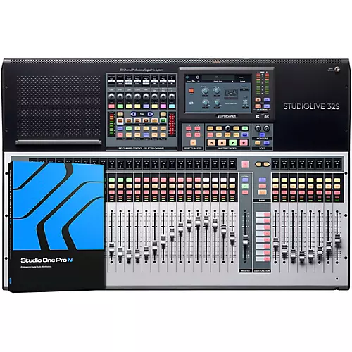 PreSonus StudioLive 32S 32-Channel Mixer With 26 Mix Busses and 64x64 USB Interface