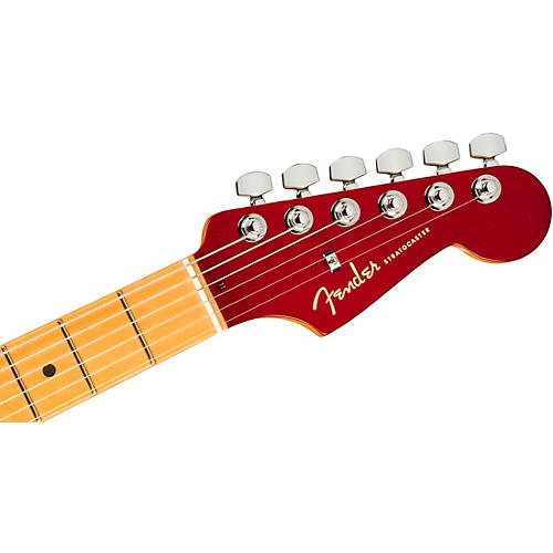 Fender American Ultra Luxe Stratocaster Maple Fingerboard Electric Guitar Plasma Red Burst