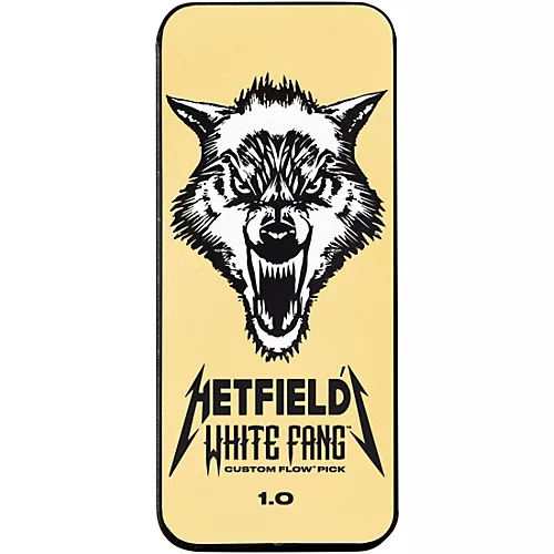 Dunlop James Hetfield Signature White Fang Guitar Picks and Tin 1.0 mm 6 Pack