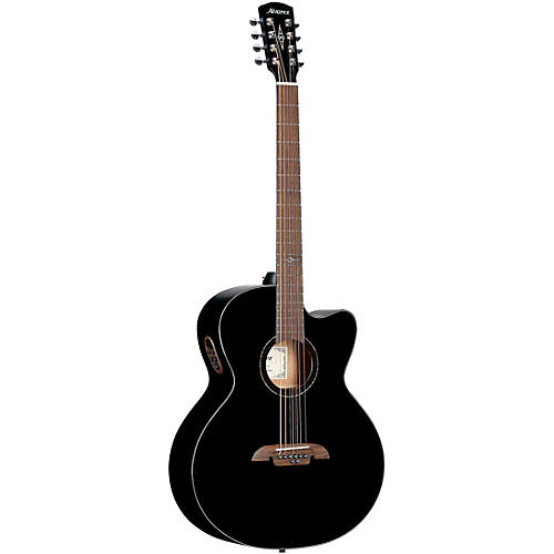 Alvarez ABT60CE 8-String Baritone Acoustic-Electric Guitar Black