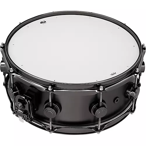 DW Collector's Series Satin Black Over Brass Snare Drum With Black Nickel Hardware 13 x 7 in.