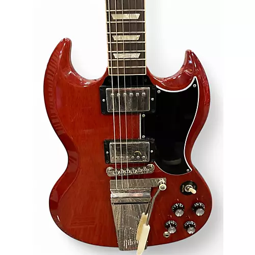 Used Gibson 1961 SG REISSUE VIBROLA TRANSLUSCENT CHERRY Solid Body Electric Guitar TRANSLUSCENT CHERRY