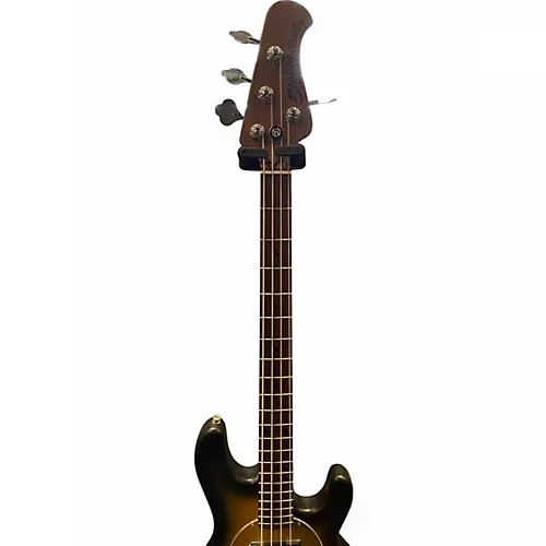 Used Sterling by Music Man RAY34 HH SPALTED MAPLE SATIN NATURAL BURST Electric Bass Guitar SATIN NATURAL BURST