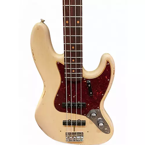 Used Fender 1960 CUSTOM SHOP JAZZ BASS RELIC B Alpine White Electric Bass Guitar Alpine White