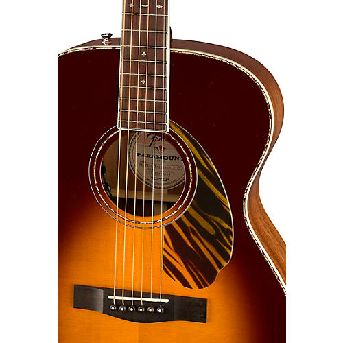 Fender Paramount PO-220E Orchestra Acoustic-Electric Guitar Aged Cognac Burst