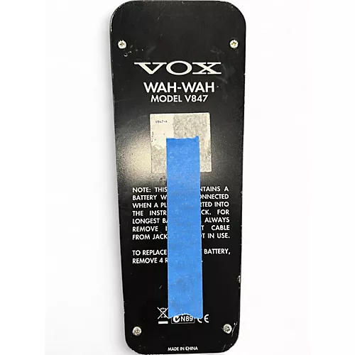Used VOX V847 Reissue Wah Effect Pedal