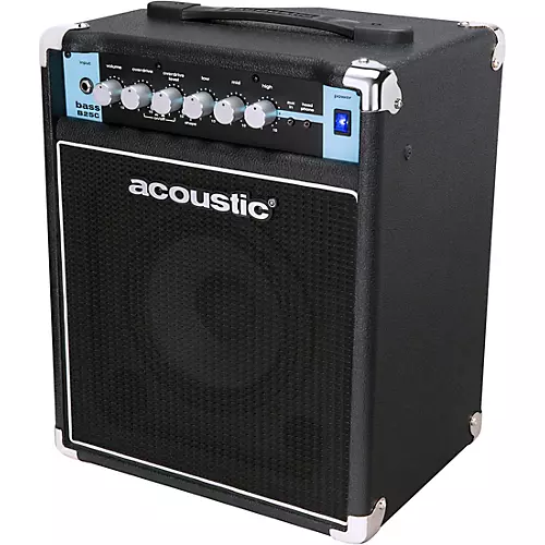 Acoustic B25C 1x8 25W Bass Combo With Tilt-Back Cab Black