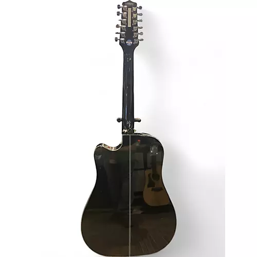 Used Takamine GD30CE-12 Black 12 String Acoustic Electric Guitar Black
