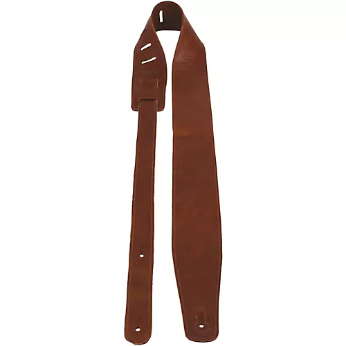 Perri's Soft Italian Leather Guitar Strap Coconut Brown 2.5 in.