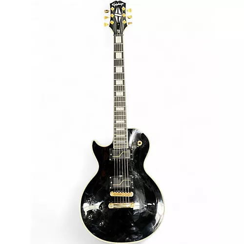 Used Epiphone Matt Heafy Les Paul Custom Left Handed Black Electric Guitar Black