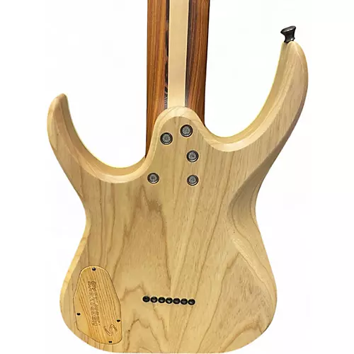 Used Skervessen Raptor 7 Blue Burst Aqua Solid Body Electric Guitar Blue Burst Aqua