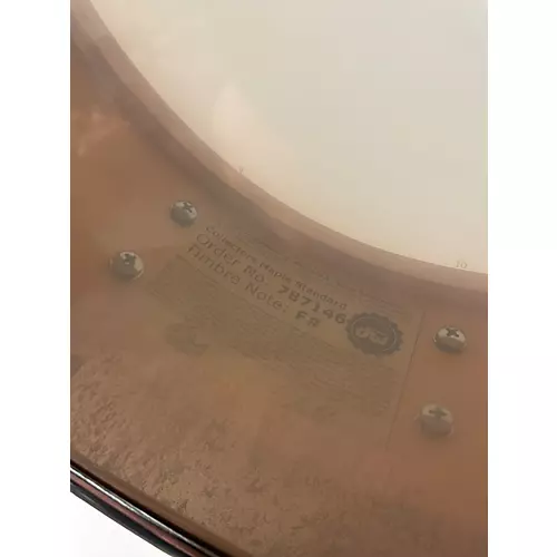 Used DW 4.5X14 Collector's Series Finish Ply Super Solid Maple Snare White Marine Pearl Drum White Marine Pearl 5