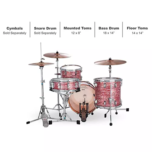 Ludwig Classic Maple 3-Piece Jazzette Shell Pack With 18
