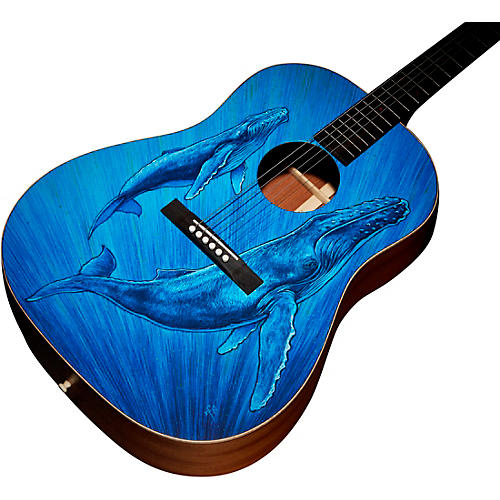 Martin DSS Biosphere II Dreadnought Acoustic Guitar Whale