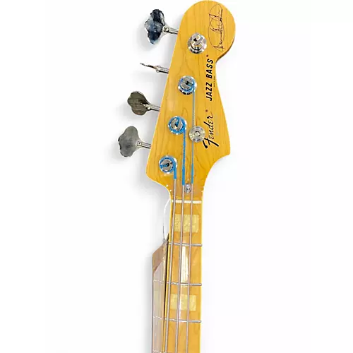 Used Fender Marcus Miller Signature Jazz Bass Natural Electric Bass Guitar Natural