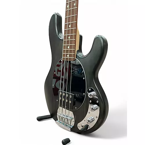 Used Sterling by Music Man Sub 4 Trans Black Electric Bass Guitar Trans Black