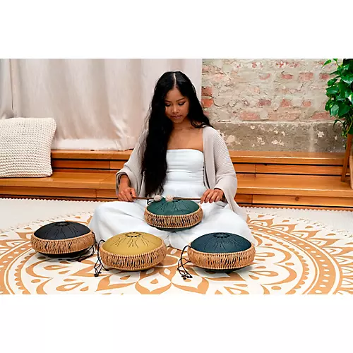 MEINL Sonic Energy B Minor Medium Octave Steel Tongue Drum Black