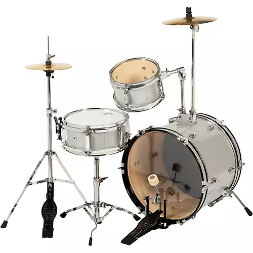 Rogue Lil' Kicker 3-Piece Junior Drum Set Metallic Silver