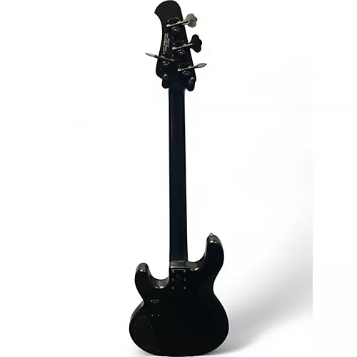Used Ernie Ball Music Man Stingray Stealth HH 4 String Black Electric Bass Guitar Black