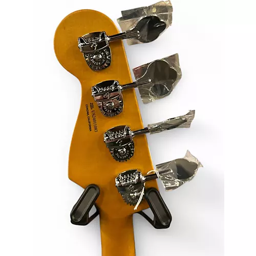 Used 2024 Fender American Ultra Jazz Bass texas tea Electric Bass Guitar texas tea