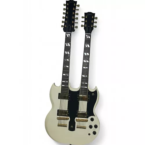 Used Gibson EDS1275 SG Double Neck Alpine White Solid Body Electric Guitar Alpine White