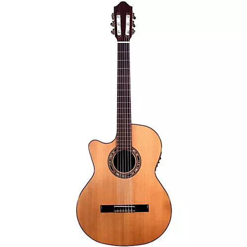 Kremona Verea Left-Handed Classical Acoustic-Electric Guitar Natural
