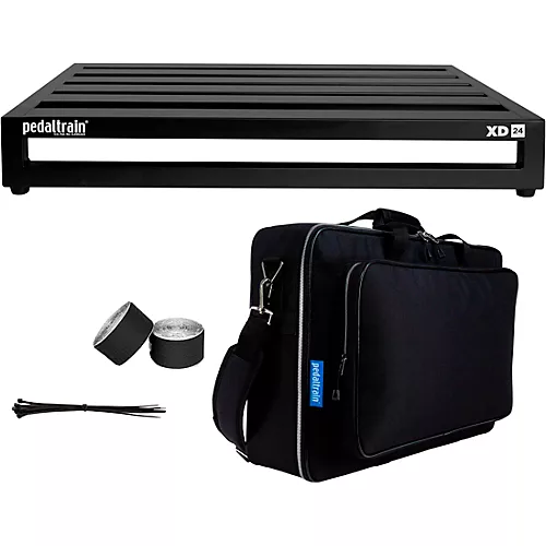 Pedaltrain XD-24 Pedalboard With Deluxe Soft Case Large Rainbow's End Black