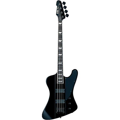 ESP Phoenix-1004 Electric Bass Black Black Pickguard