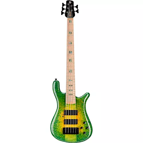 Spector NS5 Maple Burl/Wide Neck Green