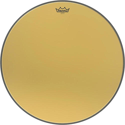 Remo Ambassador Starfire Gold Bass Drumhead 24 in.
