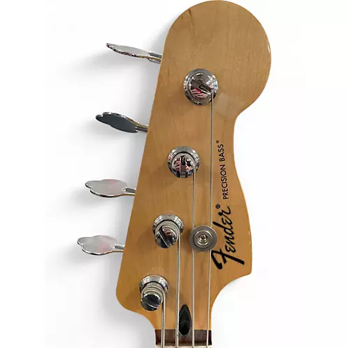 Used Fender Standard Precision Bass Black Electric Bass Guitar Black