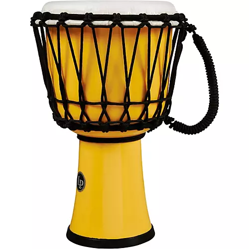 LP World Rope-Tuned Circle Djembe, 7 in. Blue Marble