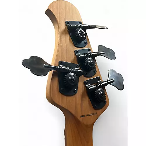 Used Sterling by Music Man Stingray 4 Black Ash Electric Bass Guitar Black Ash