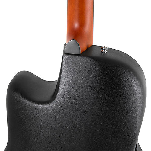 Ovation CE44P Celebrity Series Elite Plus Mid-Depth Acoustic-Electric Guitar Blue Transparent Quilt