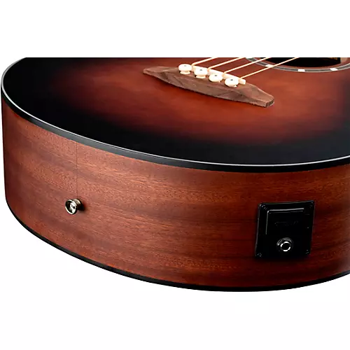 Ortega D7E 4-String Acoustic/Electric Bass Guitar Satin Black