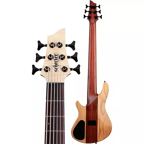 Schecter Guitar Research Charles Berthoud CB-6 6-String Electric Bass Guitar Natural Satin