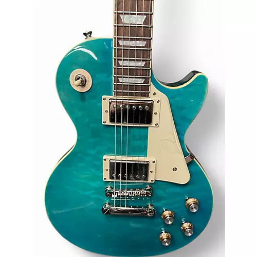 Used Epiphone Les Paul Standard FADED TURQUOISE Solid Body Electric Guitar FADED TURQUOISE