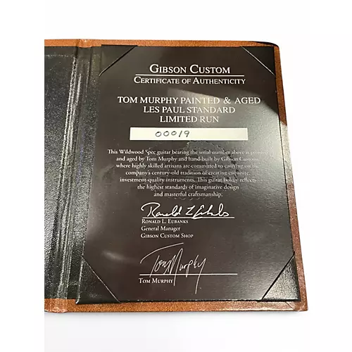 Used 2018 Gibson CUSTOM SHOP LES PAUL STANDARD  1960 REISSUE WILDWOOD SPEC Iced Tea Solid Body Electric Guitar Iced Tea