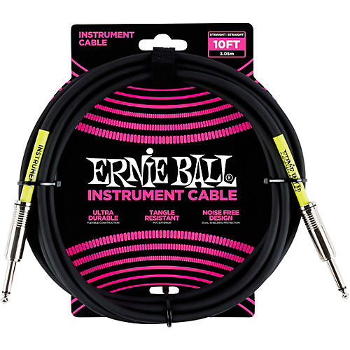 Ernie Ball Straight Instrument Cable - Black 15 ft.