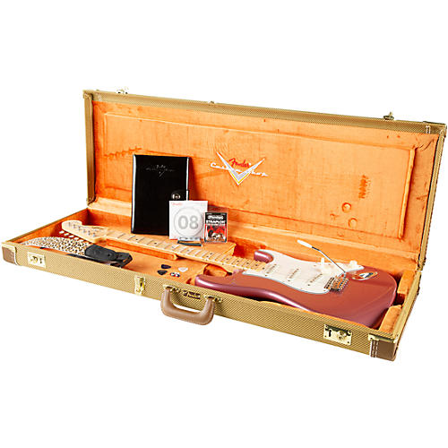 Fender Custom Shop Yngwie Malmsteen Signature Series Stratocaster NOS Maple Fingerboard Electric Guitar Burgundy Mist Metallic