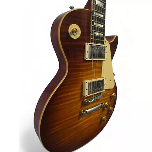 Used 2018 Gibson Custom Shop Les Paul R9 VOS Brazilian Light Aged Royal Teaburst Solid Body Electric Guitar Royal Teaburst