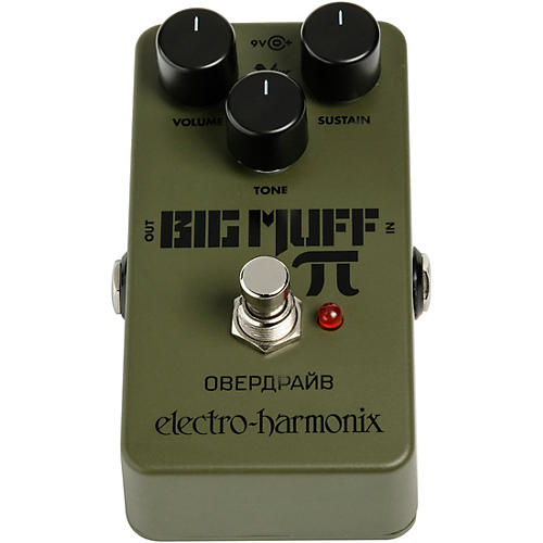Electro-Harmonix Green Russian Big Muff Distortion and Sustainer Effects Pedal