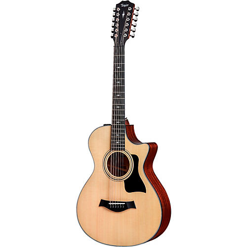 Taylor 352ce V-Class 12-Fret Grand Concert 12-String Acoustic-Electric Guitar Natural