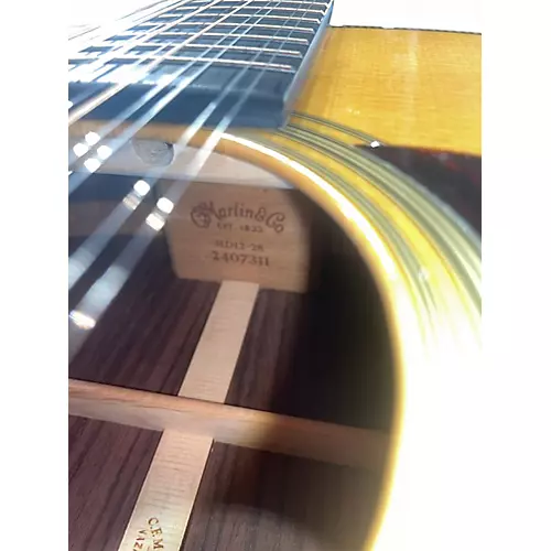 Used Martin HD28-12 Natural 12 String Acoustic Guitar Natural