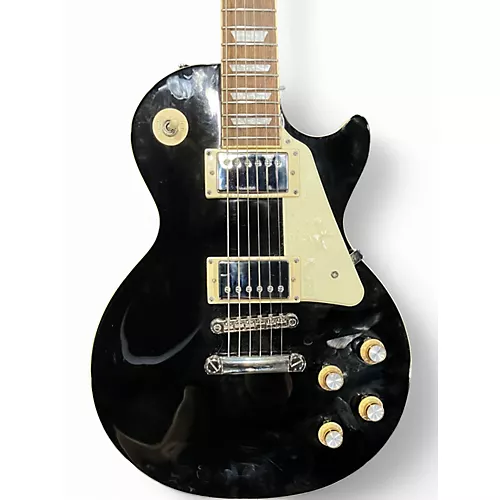 Used 2021 Epiphone Les Paul Standard Ebony Solid Body Electric Guitar Ebony