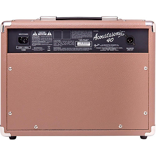 Fender Acoustasonic 40 40W 2x6.5 Acoustic Guitar Amplifier Brown