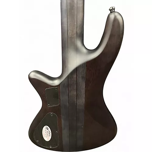 Used Schecter Guitar Research Stilleto Studio 5 Trans Black Electric Bass Guitar Trans Black