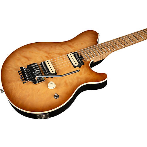 Ernie Ball Music Man Axist Quilt Top (satin) Electric Guitar Honey Pot